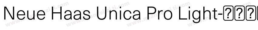 Neue Haas Unica Pro Light字体转换